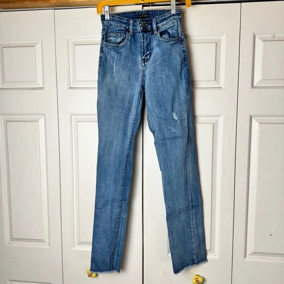 Coco + Carmen Classic Blue Straight Leg Jeans - Picture 7 of 8